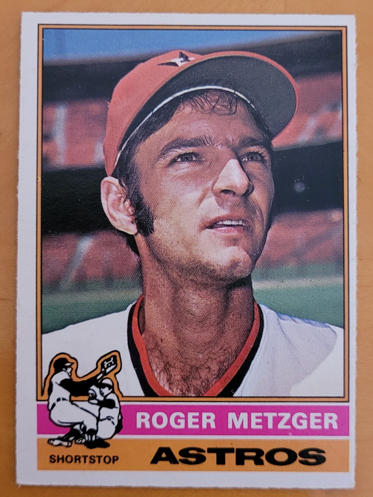 1976 O PEE CHEE OPC BASEBALL 297 ROGER METZGER ASTROS  EX