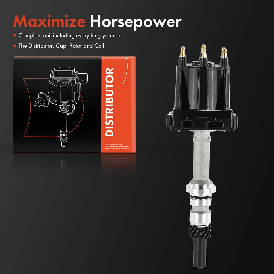 Distribuidor de encendido con tapa y rotor para Chevy Camaro Buick Pontiac Olds 2,8 L Foto 2 de 4