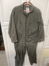 CWU 27/P Nomex Flight Suit Green Size 42 Short USGI 42S Flyers Pilot Coveralls