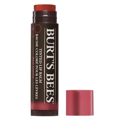 Burt's Bees 100% Natural Tinted Lip Balm, Red Dahlia with Shea Butter &...