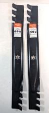 Lot of 2 Hipa Mulching Mower Blade Replacements 21-1/4" L GA2493A 03-3211