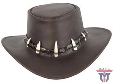 New Men's Brown Stylish Cowboy Hat Western Original Genuine Cow Hide Leather