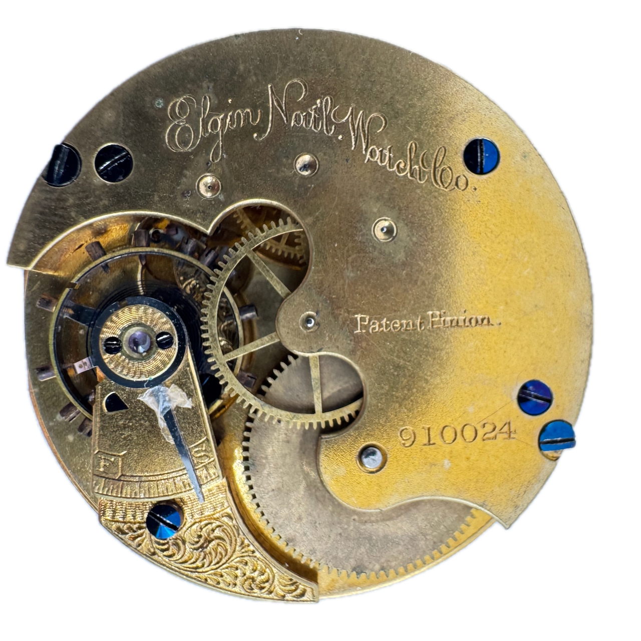 Antique 8s 1882 Elgin 7 Jewel Mechanical Hunter Pocket Watch Movement 64 USA