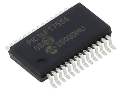PIC16F17556-I/SS IC: PIC-Mikrocontroller 28kB 32MHz 1,8-5,5VDC SMD SSOP28 Tube M