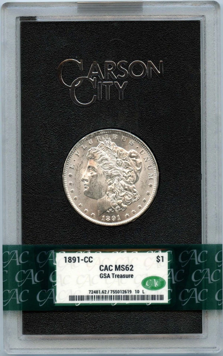 Carson City Grade MS 62 1891 Year Morgan US Dollars (1878-1921