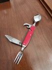 Campbell's Chunky Soup Foldable 4-Tool Multi-Tool 2.5in Blade Red/Silver — photo 2
