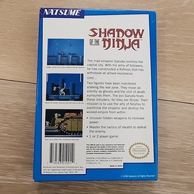 Shadow of the Ninja Nintendo Entertainment System NES-CIB-NM.