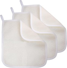 Exfoliating Washcloth 3 Pa , Shower Cloth for Body and Face Exfoliator