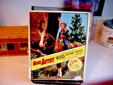 VINTAGE 1950 GENE AUTRY WESTERN  FRAME TRAY PICTURE PUZZLE BY WHITMAN, NICE
