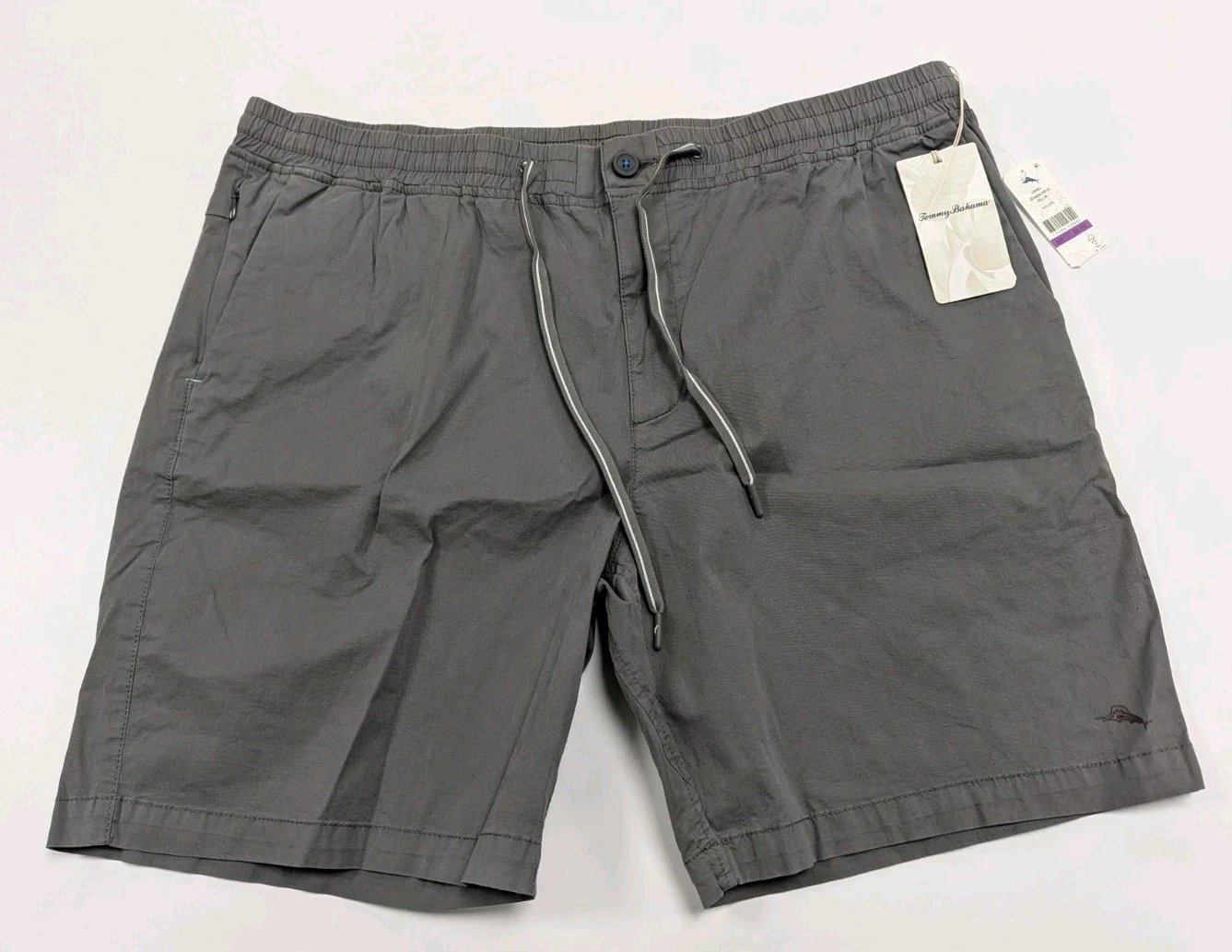 Mens Tommy Bahama Oceanside Poplin Shorts Pull On 8" Inseam Sz XXL Gray
Opens in a new window or tab