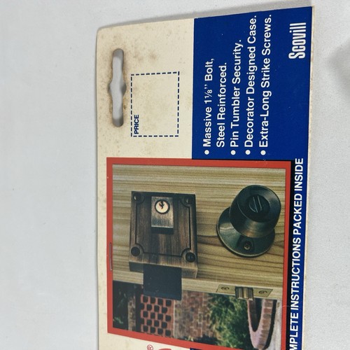 Vintage Retro Yale V 116 1/4 Cylinder Boltlock Deadbolt Bolt Lock ** No Keys ** - Picture 13 of 14