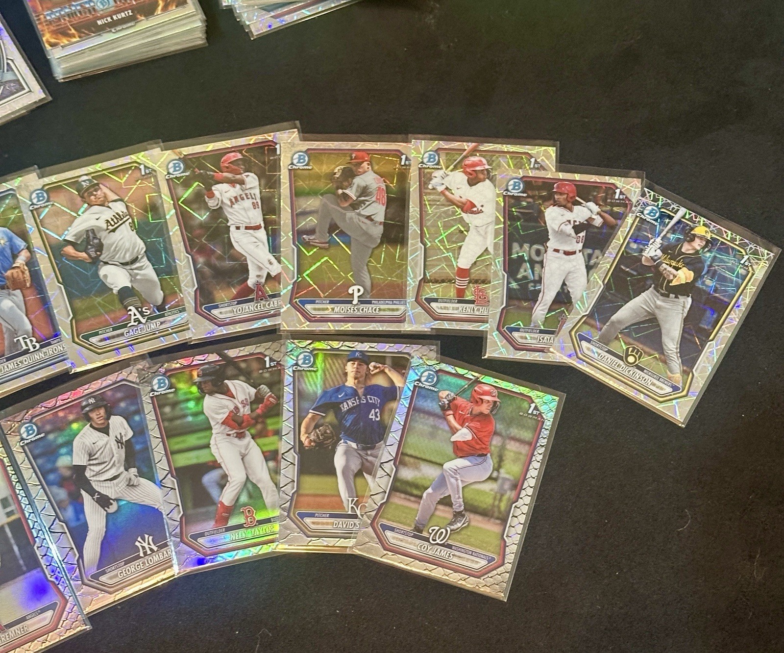 2026 Bowman Chrome & Mega 155 Card Lot - Numbered/Auto/Lazers/Red RC Redemptions view 5