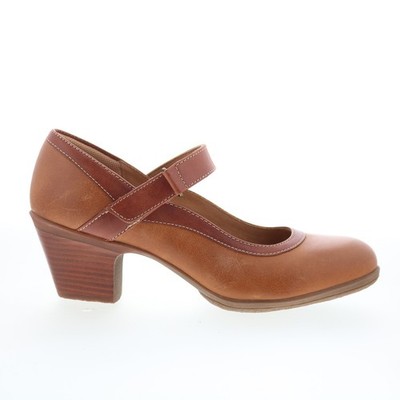Comfortiva Barnes CT00531 Womens Brown Leather Strap Pumps Heels Shoes