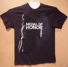 MEDAL OF HONOR T Shirt - NEW with Tags LARGE BLACK MoH Brand Video Game