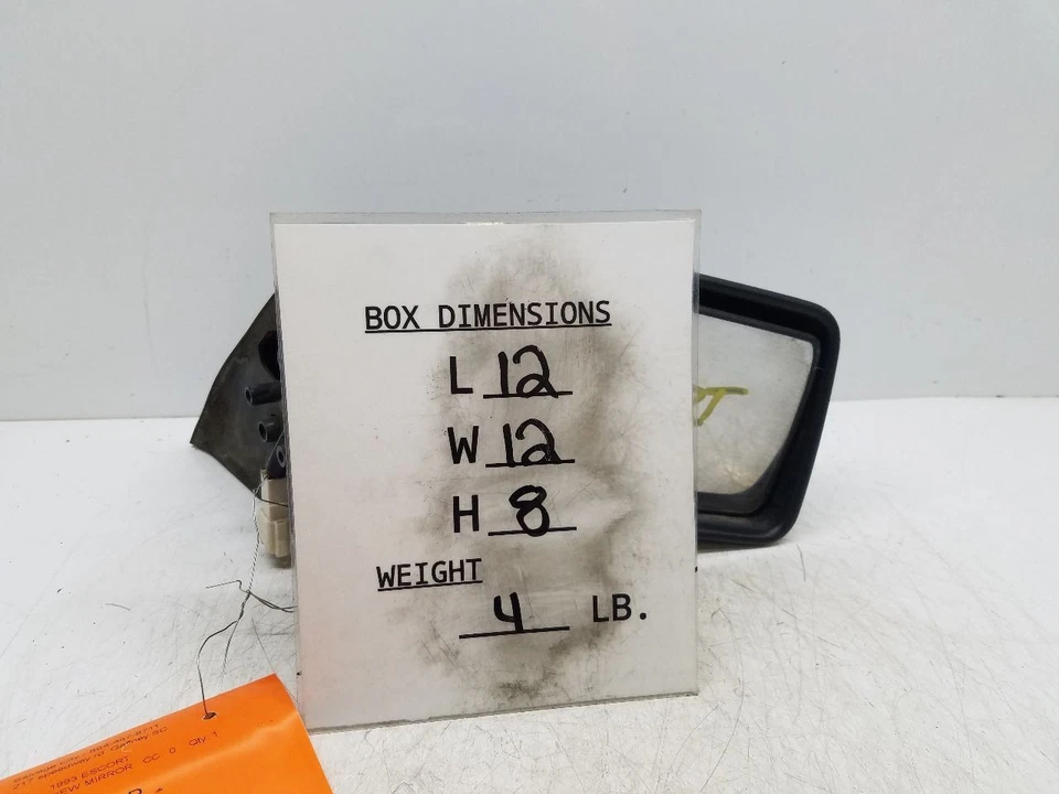 Espejo retrovisor lateral derecho pasajero eléctrico compatible con 91-96 ESCORT 216860 Foto 3 de 4