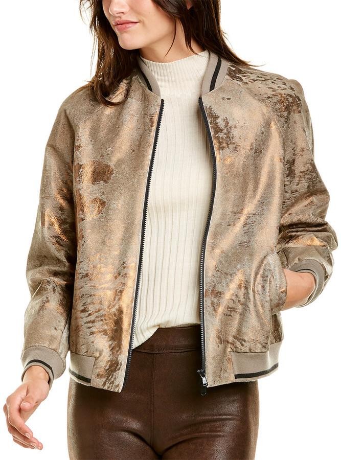 PONY Cappotto giacca pelle capelli di cavallo Brunello Cucinelli nuovo con etichette $ 15000 taglia 42 taglia 6 taglia M