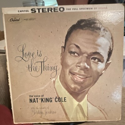 Nat King Cole Love is the Thing Vinyl LP Capitol Vocal Jazz Gordon Jenkins Black