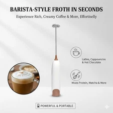 🔥Electric Milk Frother Handheld Whisk Mixer Stirrer Coffee Egg USB Rechargeable