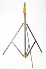 Lowel OMNI 0133 Photo Studio Light Stand Gun Metal & Yellow 27 to 108 Inch V21