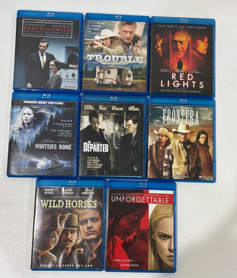 Drama Blu-ray lot of 8 Unforgettable, The Departed, Red Lights, Winter's Bone