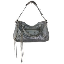 BALENCIAGA The First 103208 Borsa a tracolla grigia borsa a mano dal Giappone usata