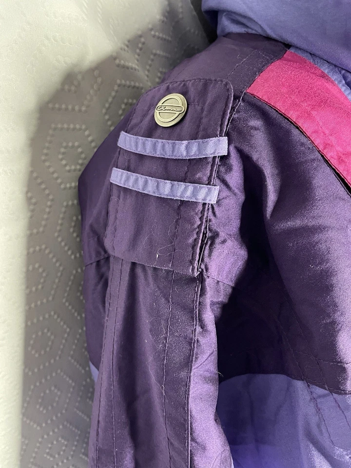 Vintage 80s 90s Ski Snow Suit One Piece 10 Retro Purple Pink Women's - Image 4 of 4