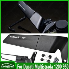 1Set CNC Adjustable Rotating Rearview Mirror For Ducati Multistrada 1200 950