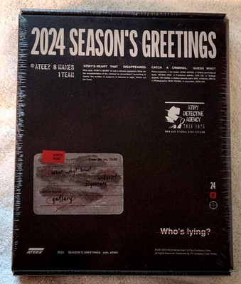 ATEEZ 2024 SEASON'S GREETINGS ATINY'S HEART -Keyring +5 Amazing  s$70Value