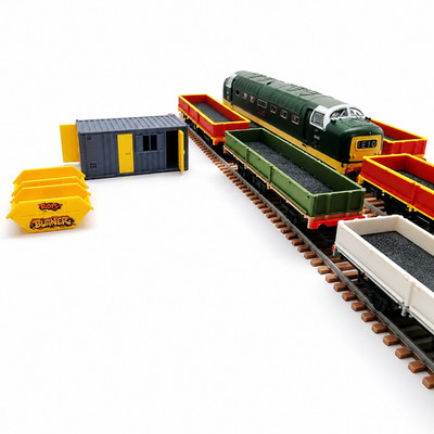 Modelleisenbahn Eisenbahn Waggon offener Waggon 13cm x 3,5cm 3D Druck Spur 00 und HO