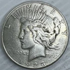 1923S Silver Peace Dollar Uncertified Fine Condition