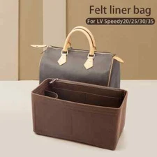WUTA Felt Insert Bag Organizer For LV Speedy 20 25 30 35 Handbag Purse Inner Bag