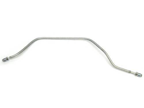 Durite de frein acier droit sur pont court Jeep CJ - Canalisation hydraulique rigide