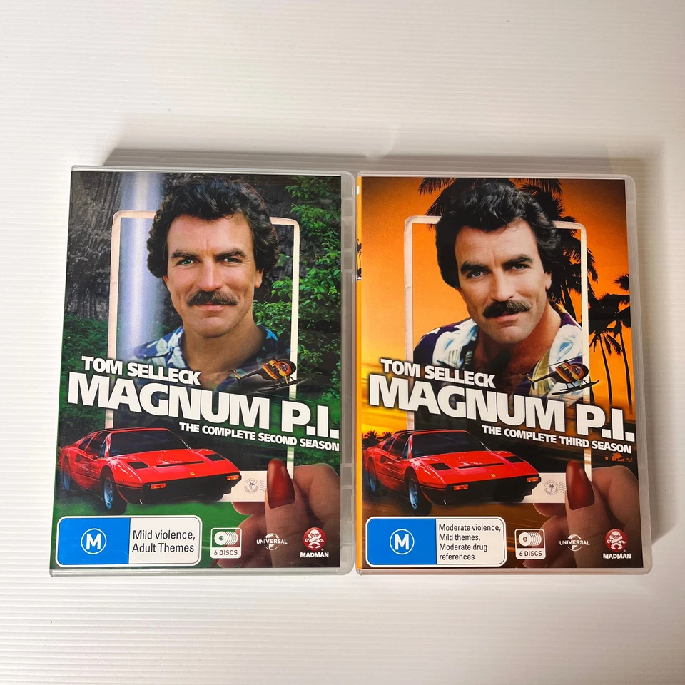 Magnum P.I. Season 2 3 4 5 6 7 DVD Region 4 Tom Selleck Crime Drama - image 2 of 4