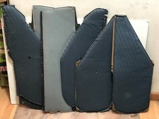 Mercedes W126 S SE Door Panel Fabric Trim Insert Set Color 7099 Genuine NOS