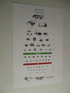 Wine Eye Chart Poster