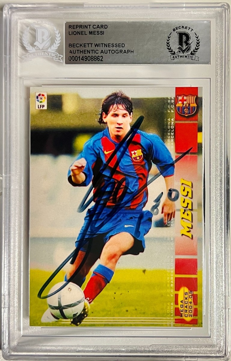 Authentic Signed Lionel Messi #71 Megacracks Reprint Rookie