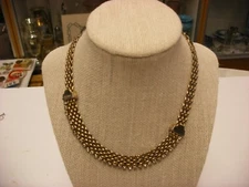 Vintage Art Deco Style Rhinestone Choker Type Necklace #2105