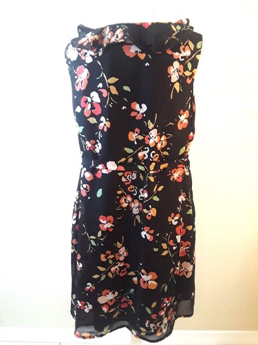 Vestido de vaina para mujer MERONA, talla 18, floral, multicolor, cuello con volantes en el pecho - Imagen 4 de 12