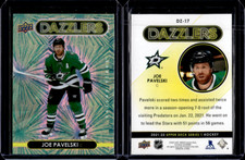 2020-21 Upper Deck Series 1 Green Dazzler Joe Pavelski #DZ-17 Dallas Stars