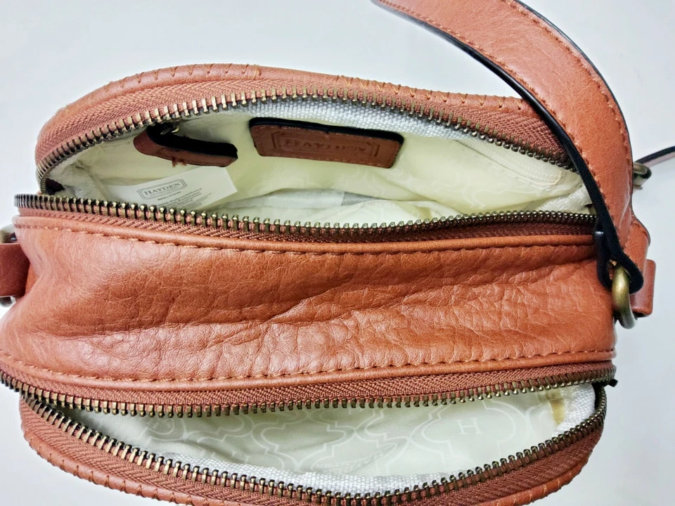 Bolso Bandolera Hayden Harnett Emma Marrón Coñac Tachonado Cámara Foto 4 de 4