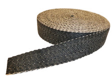 33 metre rolls of BLACK & WHITE - 2" UPHOLSTERY WEBBING for seats & furniture