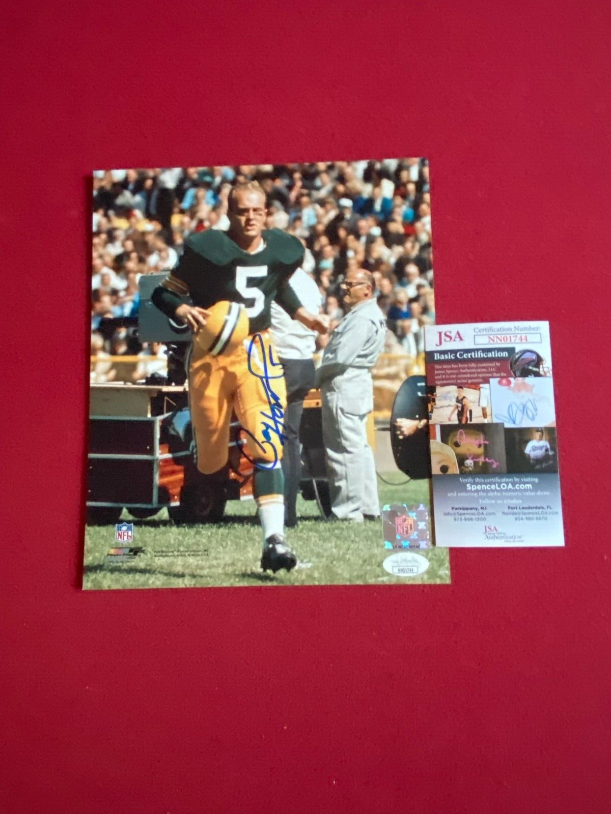 Paul Hornung Autographed Signed , "" (Mounted Memories) 8x10 Photo (Packers) Vintage 