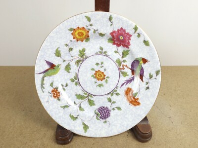 Lot of 4 Crown Staffordshire Bird of Paradise Bread & Butter Plates