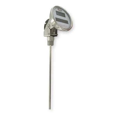 Dwyer Instruments Dbta3241 Digital Solar-Powered Bimetal Thermometer, Range -58
