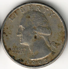 USA - 1992D - Heraldic Eagle Washington ¼ Dollar - #1386