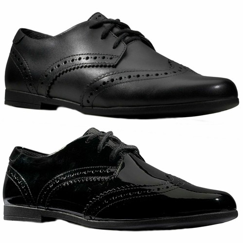 GIRLS CLARKS SCALA LACE LACE UP SCHOOL 