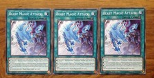 Yugioh: 3 x Beast Magic Attack CYHO-EN063 - 1st Edition . Free Postage