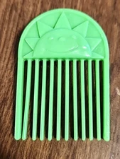 Vintage 1980's My Little Pony Green Sun Comb G1 MLP Hasbro *Color Other READ!*