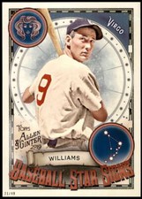 Ted Williams 2019 Allen and Ginter Baseball Star Signs 5x7 #BSS-5 21/49 Red Sox