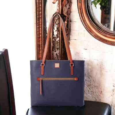 Dooney Bourke Pebble Grain Leather Large Shopper Tote Bag